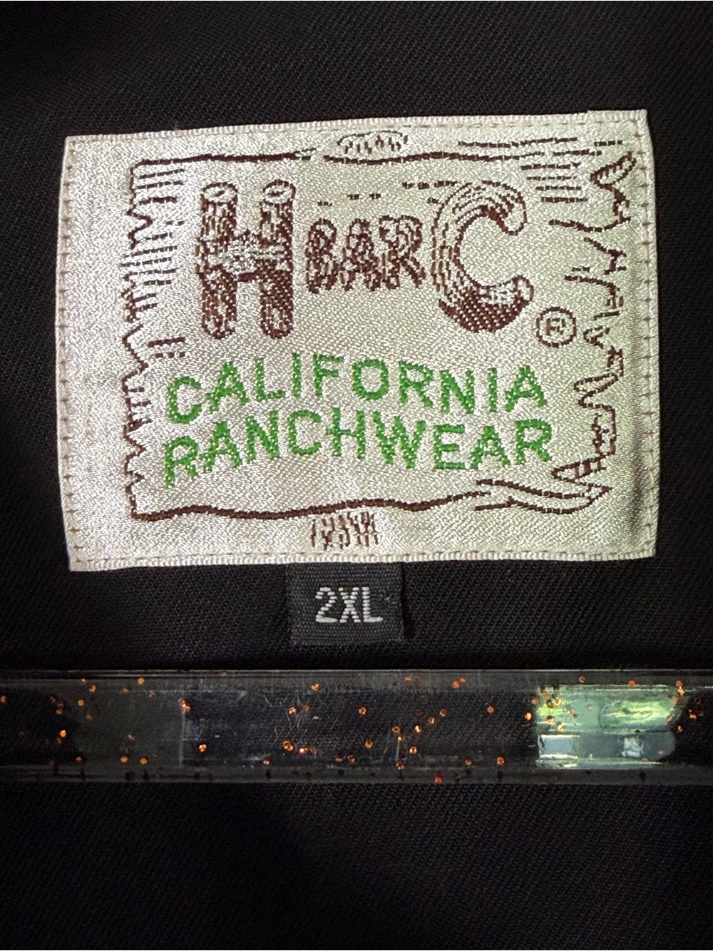 H Bar C California Ranchwear Western Pearl Snap Shirt Black 2XL - Picture 3 of 4